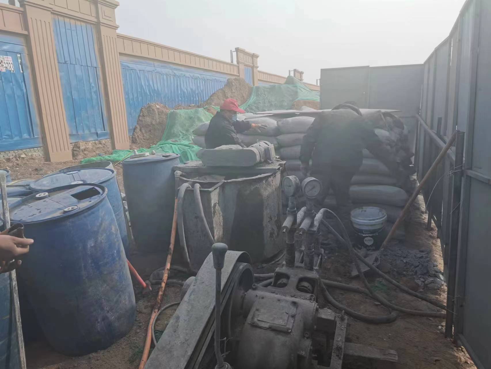 新华房屋下沉注浆